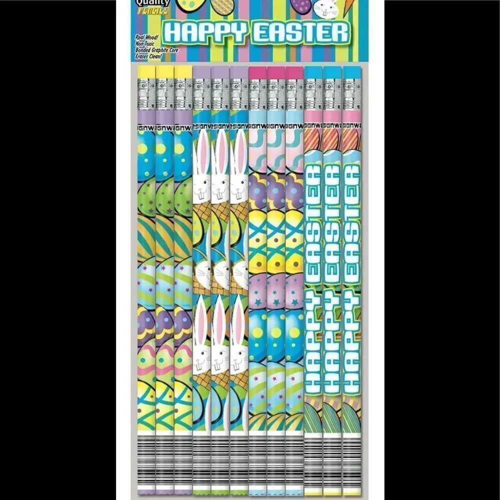 New Designway 10 Happy Easter Pencils.